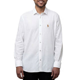 Polo Mens Classic Linen Shirt In White