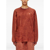 Diesel Mens T-Boxt-Ls Relaxed T-Shirt In Brick