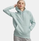 Under Armour Women Rival Fleece Hoodie Enamel Blue/White
