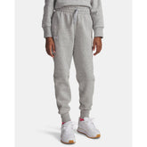 Under Armour Girls Youth Rival Fleece Jogger In Grey
