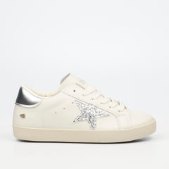 Miss Black Ladies Veta 1 Shoes Silver Sneaker