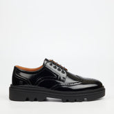 Mazerata Mens Vinchey 67 Faux Patent Shoes In Black