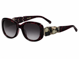 Vera Wang Grey Stone Temple Sunglasses In Plum