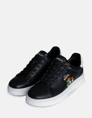 Vialli Mens Black Giano Sneakers