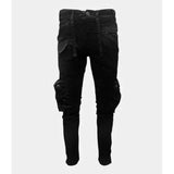 Vialli Mens Black Joey Cargo