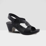 Foot Flex Ladies Heels Sandals In Black