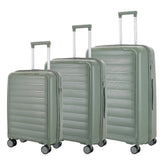 Cellini Voyager Flow 3 Piece Luggage Set In Green