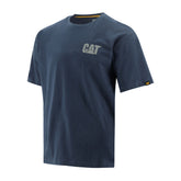 Caterpillar Mens Trademark Charcoal Blue T-Shirt
