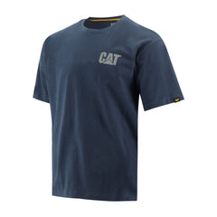 Caterpillar Mens Trademark Charcoal Blue T-Shirt