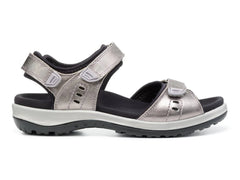 Hotter Womens Walk II Shoes In Silver