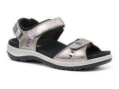 Hotter Womens Walk II Shoes In Silver