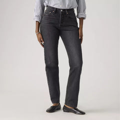 Levis Womens 501 Curve Jeans In Black