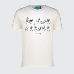 Tshepo Sign Language T-Shirt White