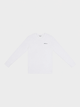 Ben Sherman Mens Essential Long Sleeve Crew T-Shirt In White