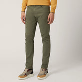 Harmont & Blaine Mens 5 Pocket Basic Narrow Pants In Olive