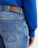 Harmont & Blaine Mens 5 Pocket Basic Regular Jeans In Blue