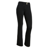 Freddy Jeans Ladies Organic Cotton Regular Waist Pants In Black