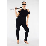 Freddy Wrup1Hc001Ns Curvy Organic Cotton High Waist Black