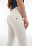 Freddy Womens Skinny Push Up Pants In Cream