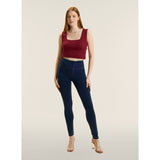 Freddy Womens High Waist Skinny Push Up Joy Jeans In Navy
