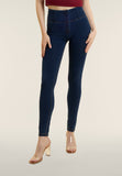 Freddy Womens High Waist Skinny Push Up Joy Jeans In Navy
