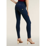 Freddy Womens High Waist Skinny Push Up Joy Jeans In Navy