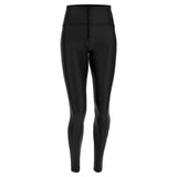 Freddy Womens High Waist Cropped Eco Leather Pants In Black