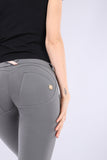 Freddy Womens Skinny Push Up Pants In Grey