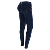 Freddy Womens Wrup Regular Rise Skinny Jeans In Joy Blue