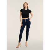 Freddy Womens Wrup Hi-Rise Jeans With Buttons In Blue
