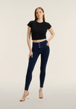 Freddy Womens Wrup Hi-Rise Jeans With Buttons In Blue
