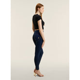 Freddy Womens Wrup Hi-Rise Jeans With Buttons In Blue
