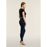 Freddy Womens Wrup Hi-Rise Jeans With Buttons In Blue