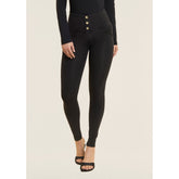 Freddy Womens High Rise With Button J7N Jeans In Black