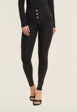 Freddy Womens High Rise With Button J7N Jeans In Black