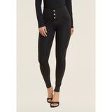Freddy Womens High Rise With Button J7N Jeans In Black