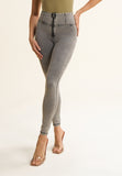 Freddy Womens High Waist Skinny J3N Jeans In Light Grey