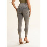 Freddy Womens High Waist Skinny J3N Jeans In Light Grey