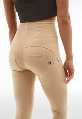 Freddy Wrup2Hhf332 High Waist Trouser With Ribbed Beige