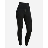 Freddy Womens High Waist Trouser With Ribbed In Black