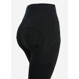 Freddy Womens High Waist Trouser With Ribbed In Black