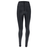 Freddy Wrup2Hs287 Snake Skin High Waisted Full Black
