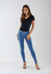 Freddy Womens WR UP Superskinny Jeggings In Denim Light Blue
