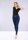 Freddy Womens Superskinny Trouser W/Reg Joy Jeans In Dark Navy
