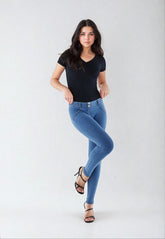 Freddy Womens Superskinny Push Up Pants In Blue