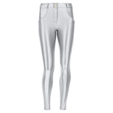 Freddy Womens Pantalone Lungo Pants In Silver