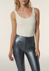 Freddy Wrup4Hf471 Ankle-Length Trouser Faux Leather Phantom Metalized