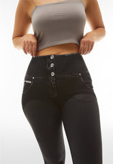 Freddy Womens Woven High Waist Jeans In Black
