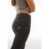 Freddy Womens Woven High Waist Jeans In Black