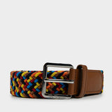 Ben Sherman Unisex Woven Braided Belt MultiColour